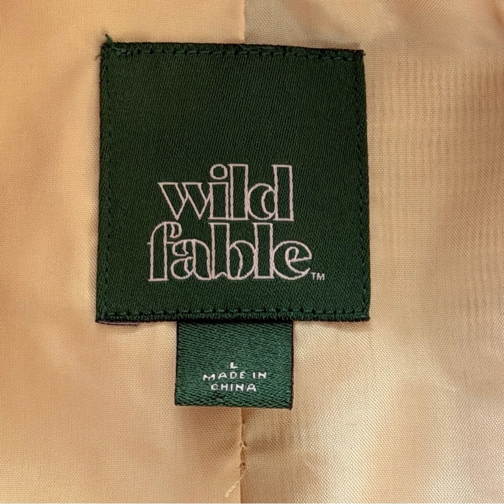 Wild Fable Pink Whimsigoth Fairycore open front coat faux fur Size Large - Picture 8 of 8